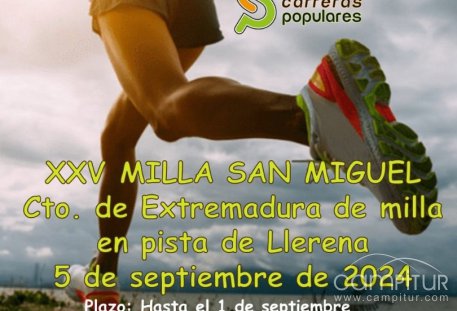 Llerena se prepara para la XXV Milla San Miguel y el Campeonato de Extremadura en Pista
