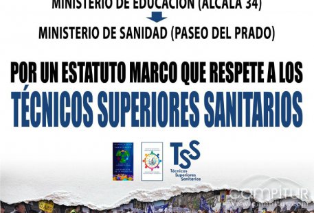 Los técnicos superiores sanitarios se movilizan en Madrid para reclamar el reconocimiento universitario de su profesión