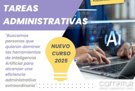 Curso gratuito de Inteligencia Artificial aplicada a tareas administrativas en Villafranca de los Barros