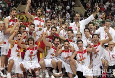 Oro para la selección española de baloncesto 